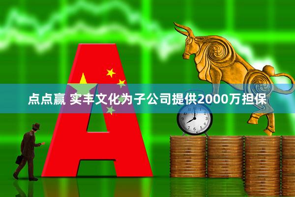 点点赢 实丰文化为子公司提供2000万担保