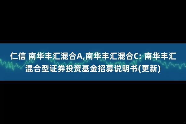 仁信 南华丰汇混合A,南华丰汇混合C: 南华丰汇混合型证券投资基金招募说明书(更新)